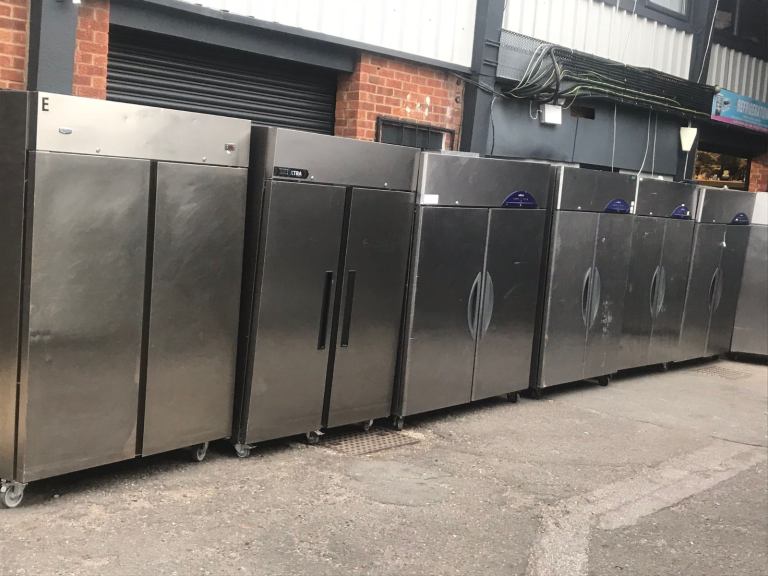 Commercial double door fridge foster Williams cafe shop restaurant takeaway 