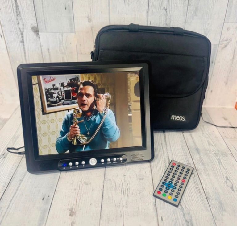 Meos DVD120B Vintage 12” LCD Screen Portable DVD Player Digital TV Retro Gaming