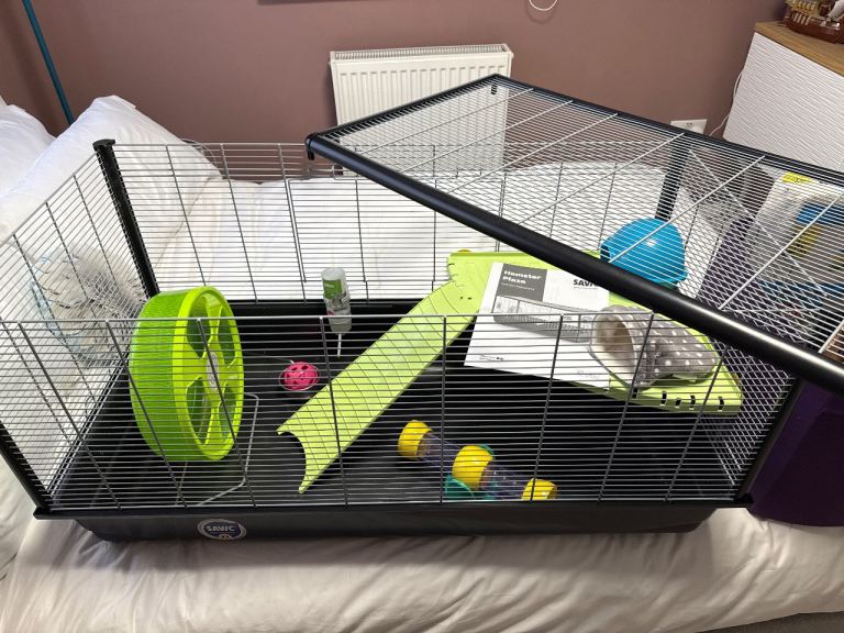 Savic 100 hamster cage and accessories