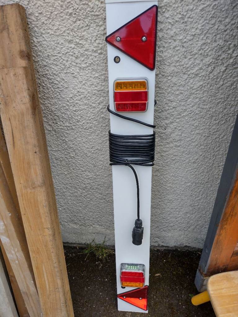 Trailer light board and extension 