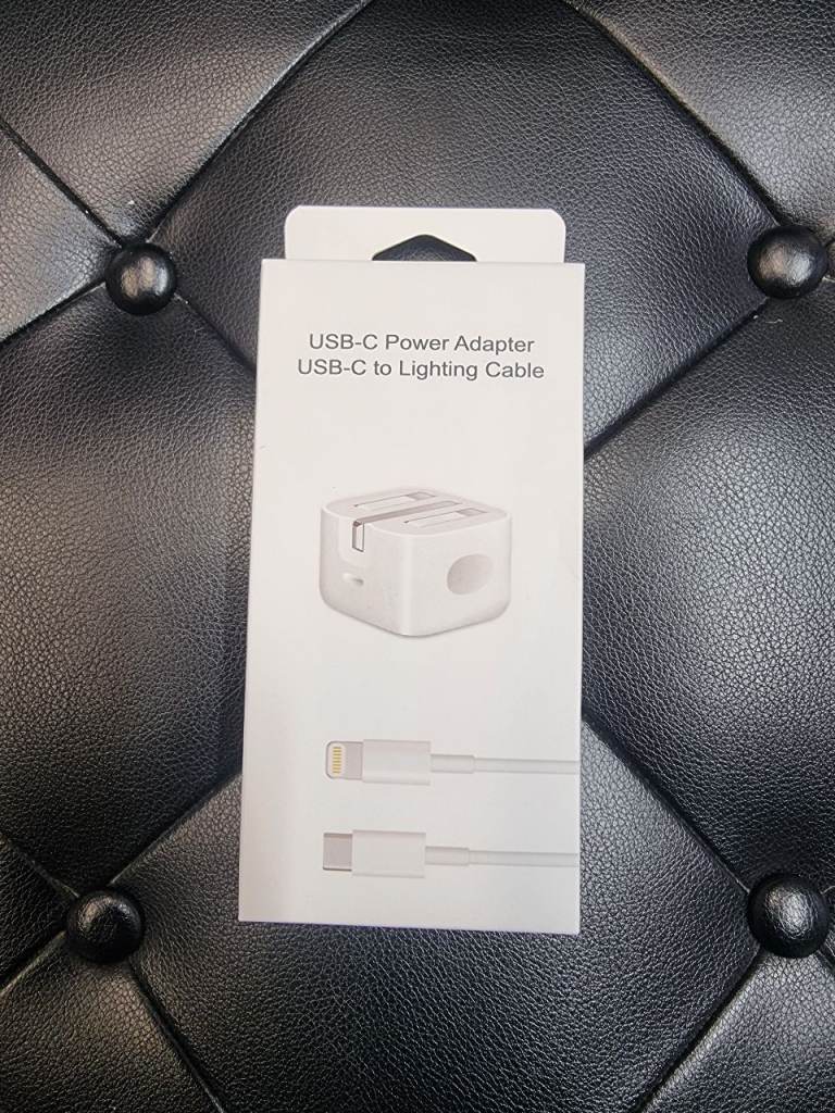 image for For iPhone 14 13 12 11 Pro XR XS Fast Charging 20W USB-C PD Plug Charger Cable