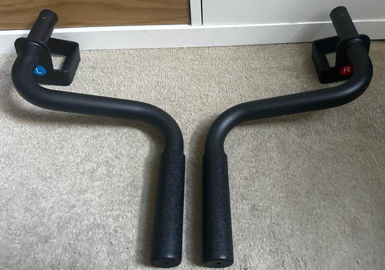 Dip bars attachments for 2x2 power cage / power rack (pair, Left + Right)