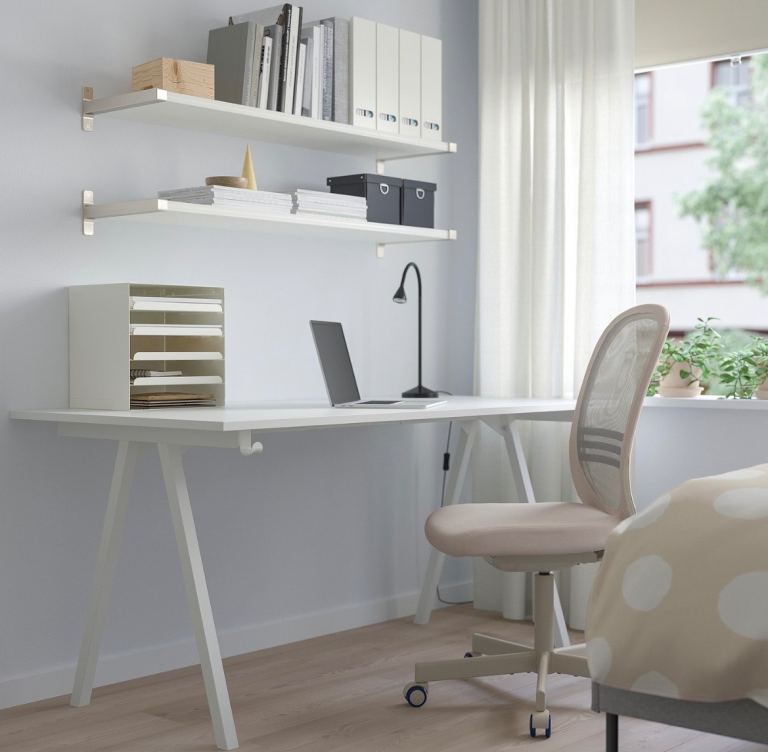 Ikea Trotten Desk - white - 1600 x 800 mm
