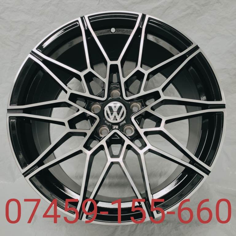 4X NEW ALLOY WHEELS (20" INCH ALLOYS) BLACK VW VOLKSWAGEN TOUAREG PHAETON ARTEON