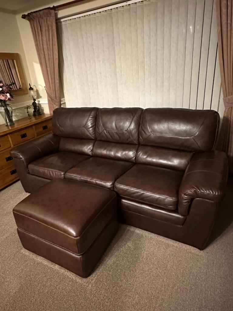 Oak furniture land leather sofa 