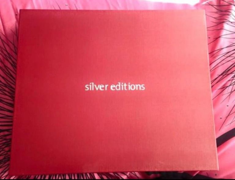 Silver Editions Serving Plate with Leather Handles