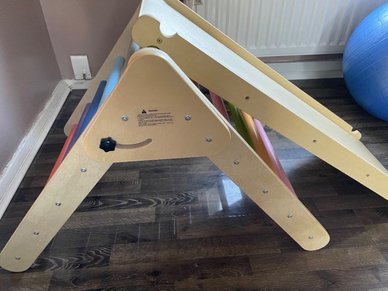 Kids wooden climbing frame