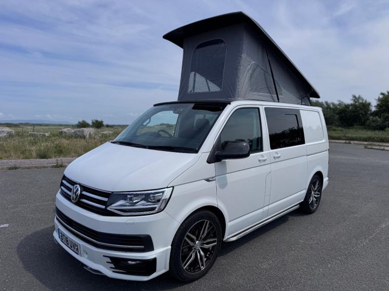 2018 VOLKSWAGEN TRANSPORTER T6 SPORTLINE 204BHP DSG. POP TOP. SOLAR.NO VAT