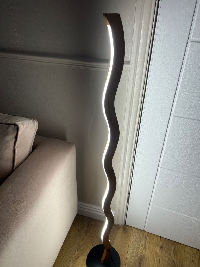 Dunelm Wave Modern LED Floor Lamp New unused 