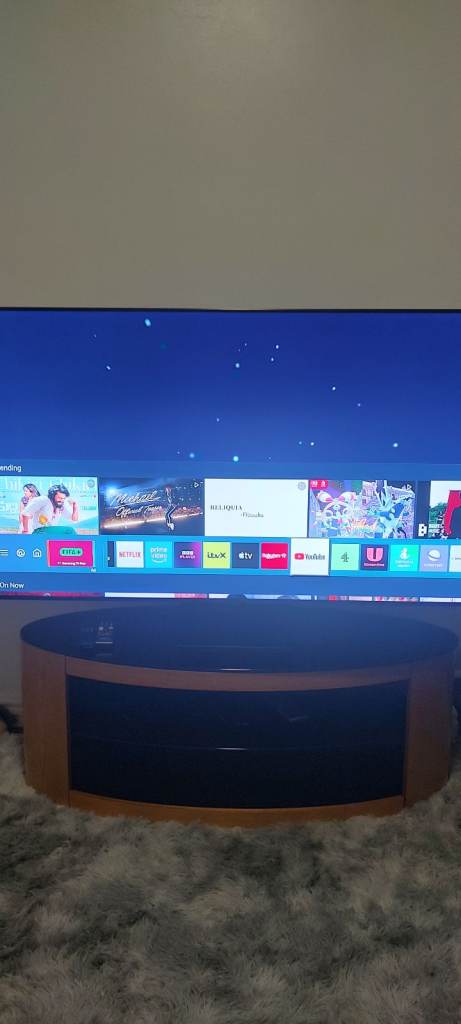 Samsung 55 inch oled display TV with 2 remotes all working 