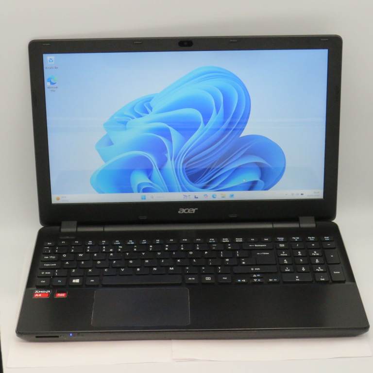 Acer Laptop AMD Quad Core 16GB RAM Fast SSD Windows 11 HDMI WiFi Webcam Aspire E5-521