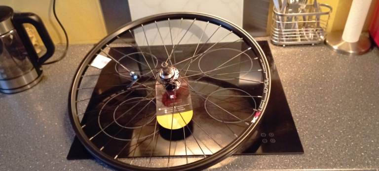 MTB  rear wheel new, kx 26 inch with screw on gearset  disc brake type.