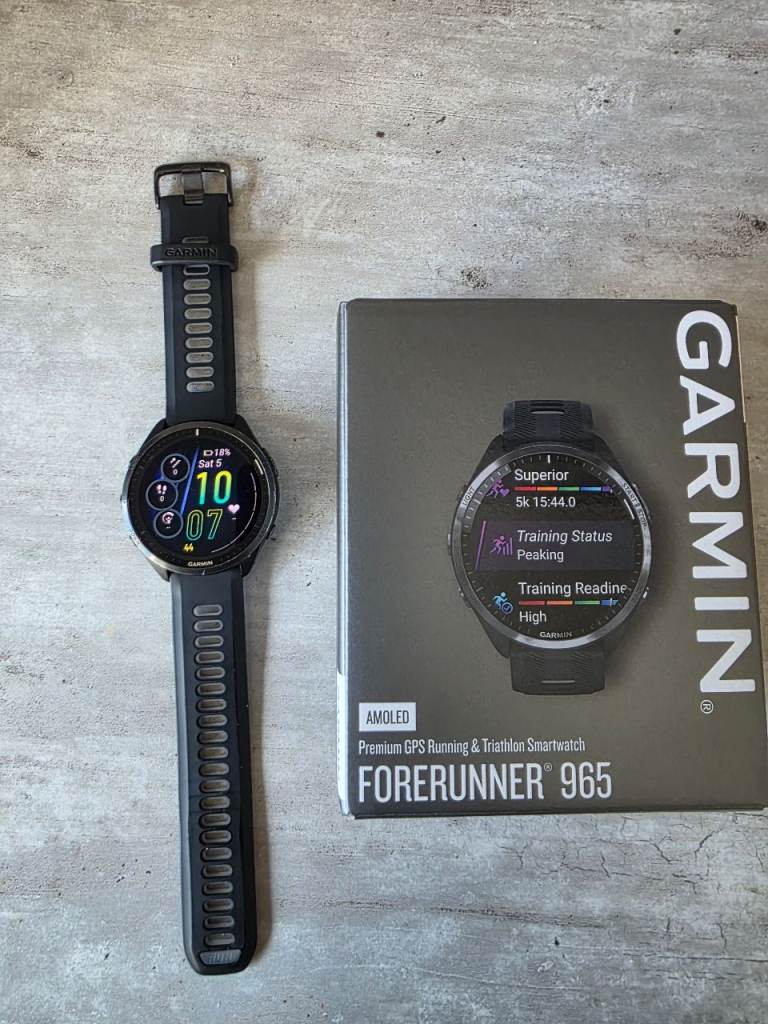 Garmin Forerunner 965 Smartwatch – Black, As Good As New