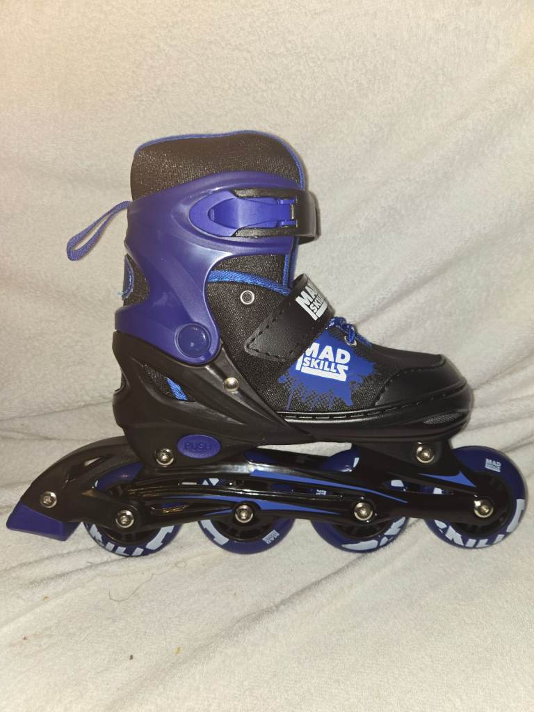 Mad Skillz size adjustable inline skates size UK 1 to 4. Brand new with box