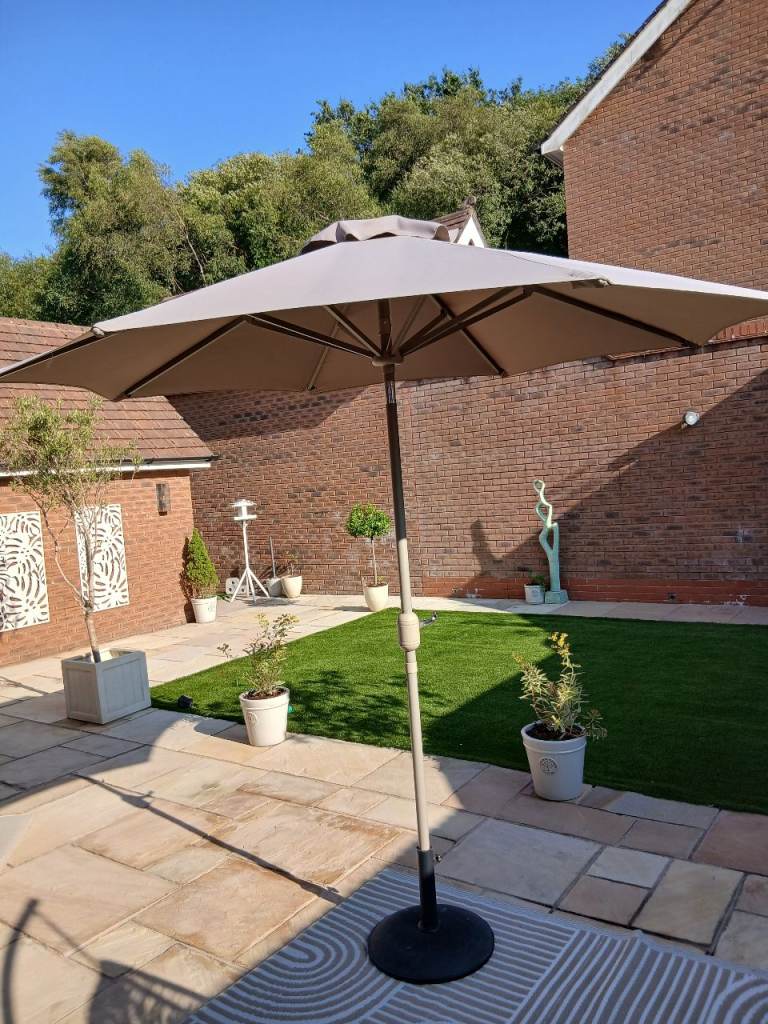 everite patio umbrella ORYNTREX 10' X 13' Outdoor Large Rectangle Cantilever Umbrella Heavy Duty 360°Rotation Offset Umbrella for Garden Deck Pool Patio,Beige : Patio, Lawn & Garden button tilt EVERITE Cantilever Garden Parasol with