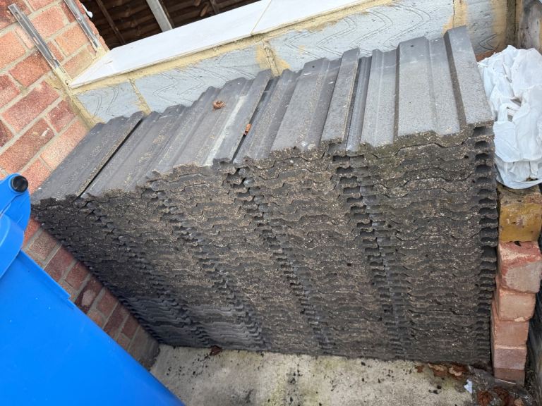 FREE - Corrugated Roofing Sheets – Grey, Fair Condition