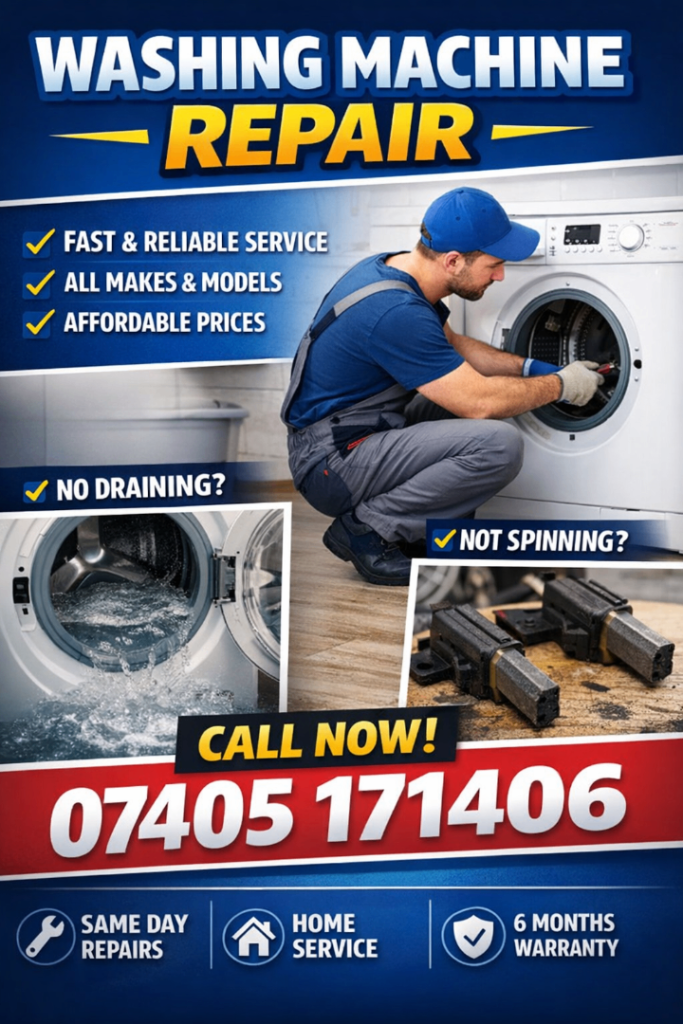 Washing Machine Repairs – Fast Home Service in Harrow & Nearby Areas