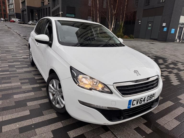2014 PEUGEOT 308 ACTIVE 1.6 HDI DIESEL 5 SPEED MANUAL WHITE 5dr HATCHBACK 