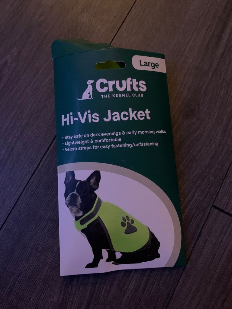 Crufts dog jacket and car seat cover 