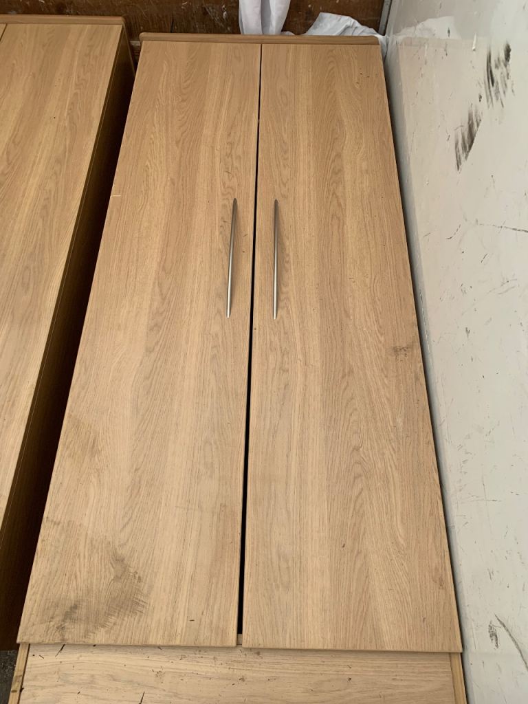 Brown double wardrobes