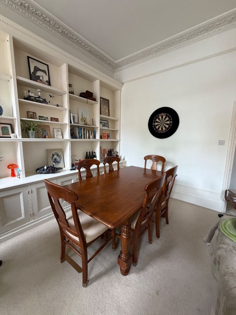 6 seater mahogany dining table