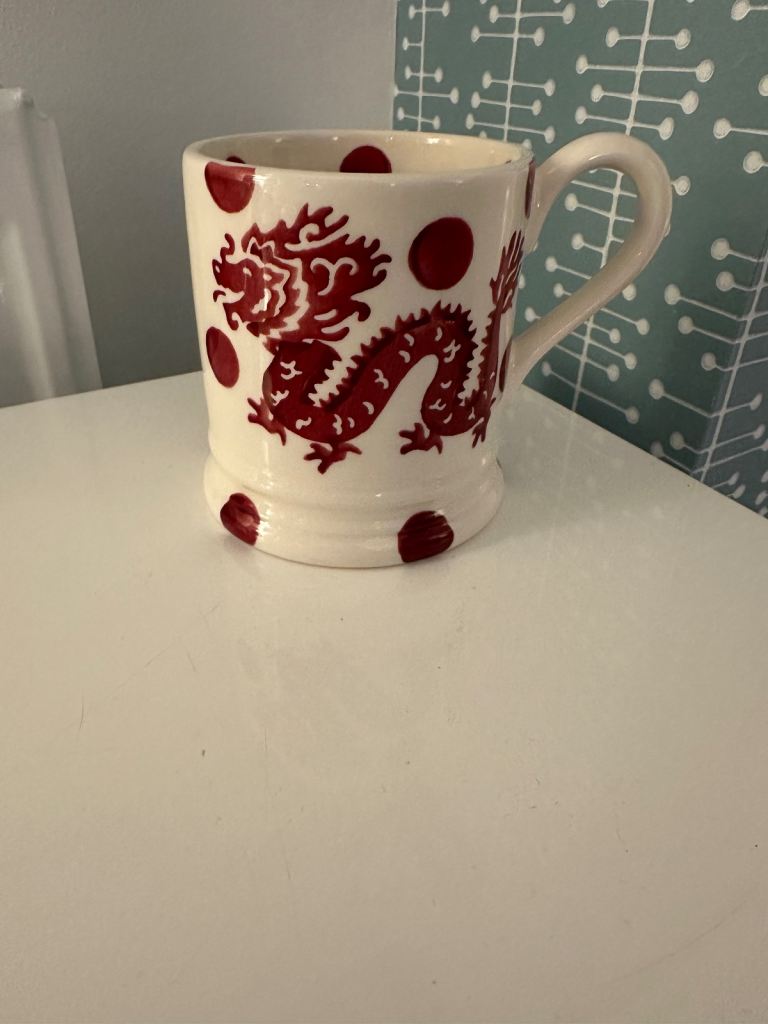 Rare 1st Quality EMMA BRIDGEWATER 2024 YEAR OF THE DRAGON Half Pint Mug - Brand New And Unused