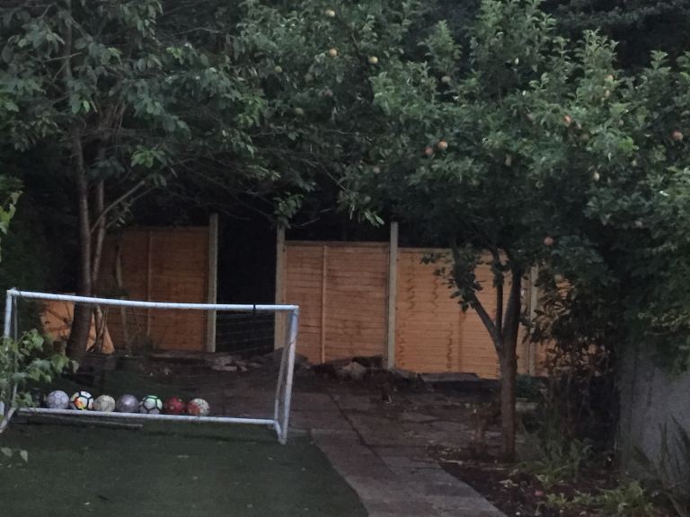 White PVC Football Goal with Net – Good Condition