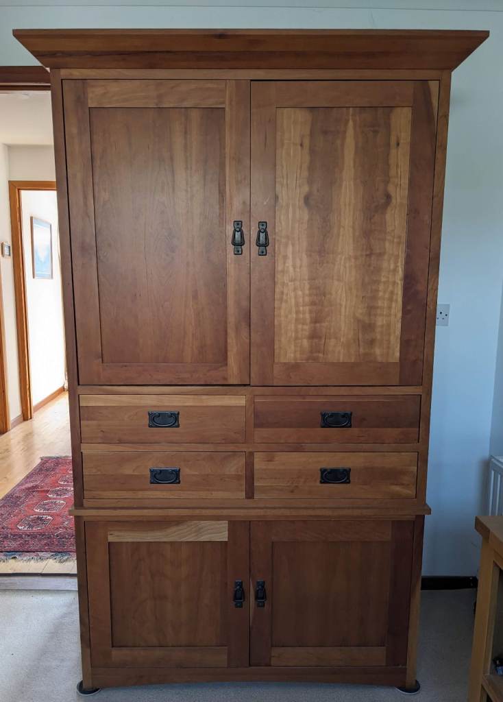 Cherry Wood Armoire/Larder/Media Unit/Storage Cupboard