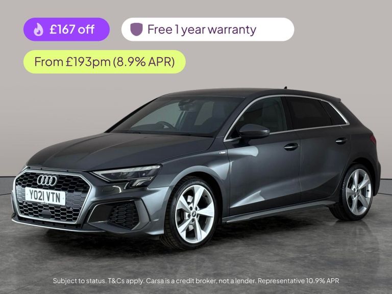 2021 Audi A3 30 TFSI S Line 5dr S Tronic HATCHBACK PETROL Automatic