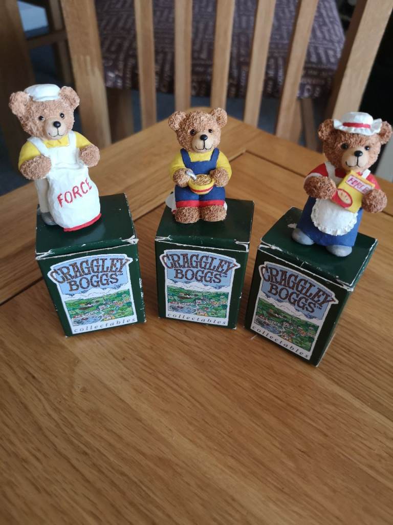 The Craggley Boggs Vintage Collectables Set of 3 John West Figurines