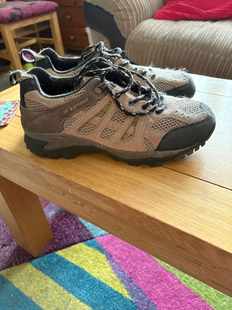 Karrimor Walking Shoes size 6  Brown/Grey, Good Condition