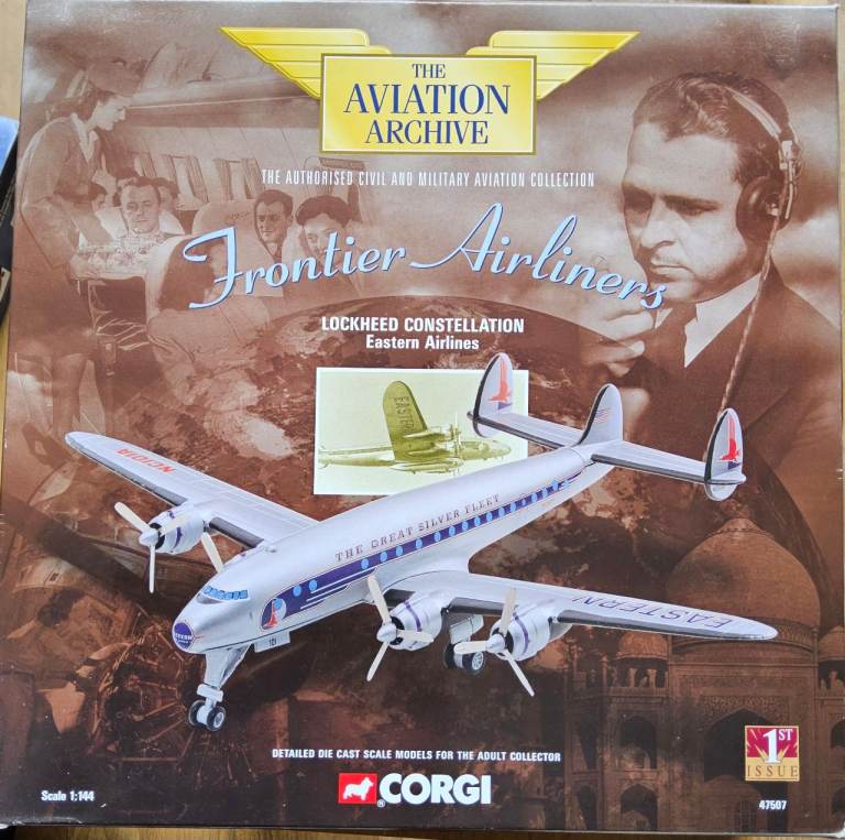 Corgi Lockheed Constellation Eastern Airlines Model Plane - As Good As New