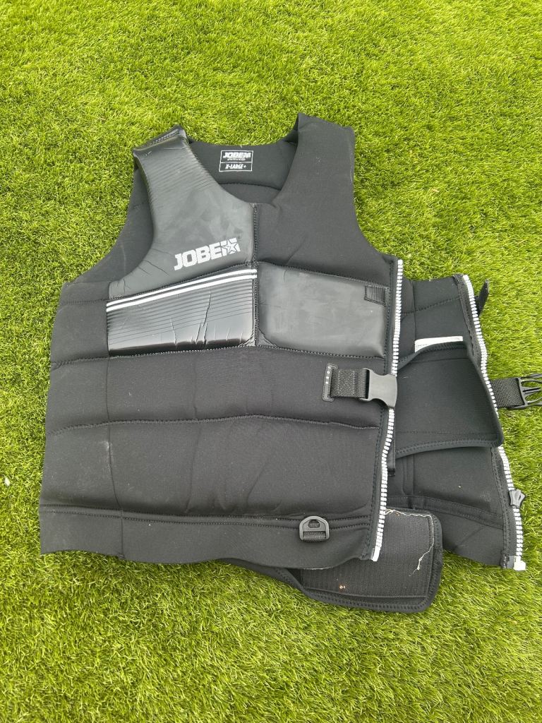 2 x adult XL Jobe life jacket and 1 x life jacket M-L child