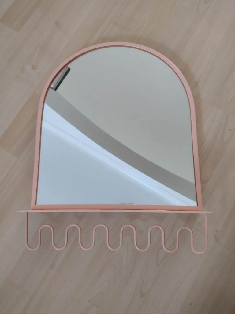 Pink Habitat Mirror 46 x 35 x 8 cm