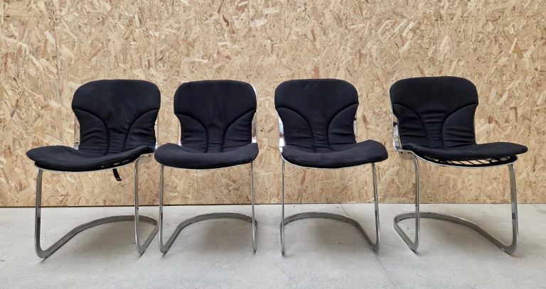 Vintage Italian dining chairs Willy Rizzo