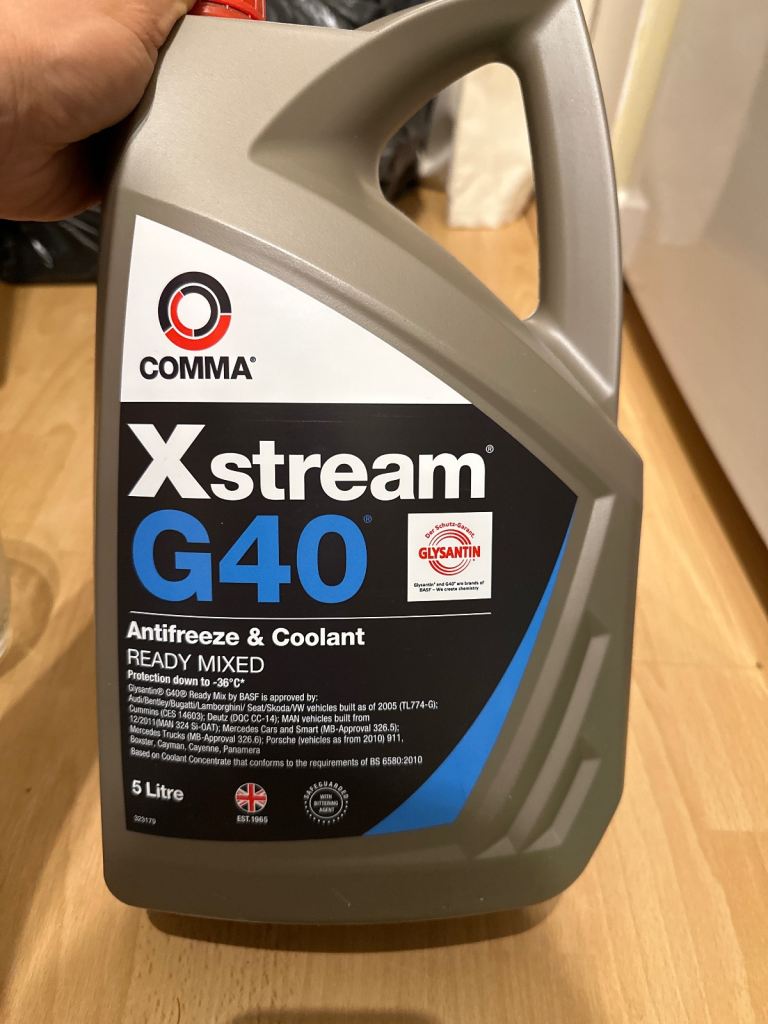 xstream G40 nearly full 5L Antifreeze & coolant 