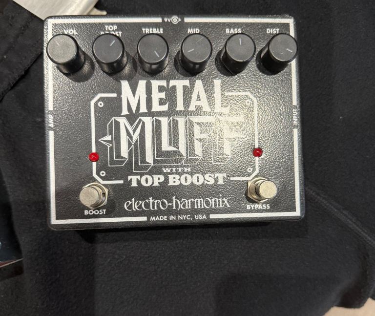 Electro-Harmonix Metal Muff with Top Boost Guitar Pedal