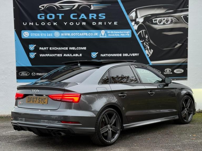 2018 Audi S3 2.0 TFSI Black Edition S Tronic quattro Euro 6 (s/s) 4dr SALOON Petrol Automatic