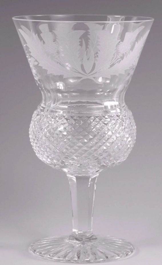 image for EDINBURGH Crystal - THISTLE Cut - Wine Glasses