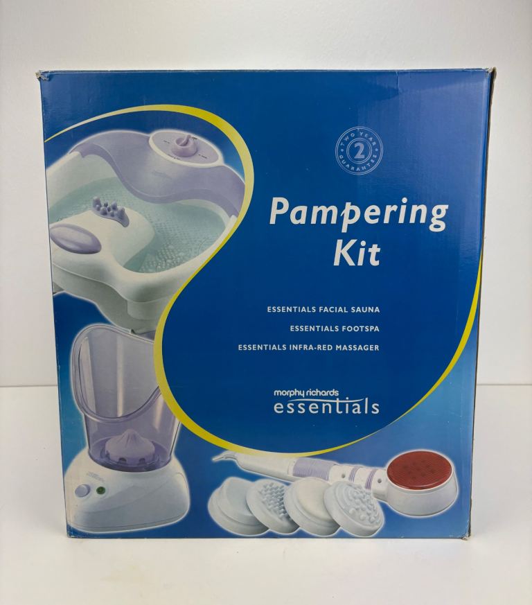 Morphy Richards Pampering Kit, With Foot Spa, Facial Sauna And Back Massage