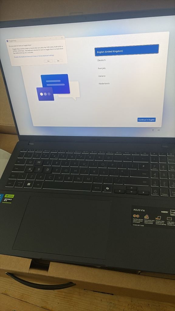 ASUS V3607V Laptop - Brand New, Unused