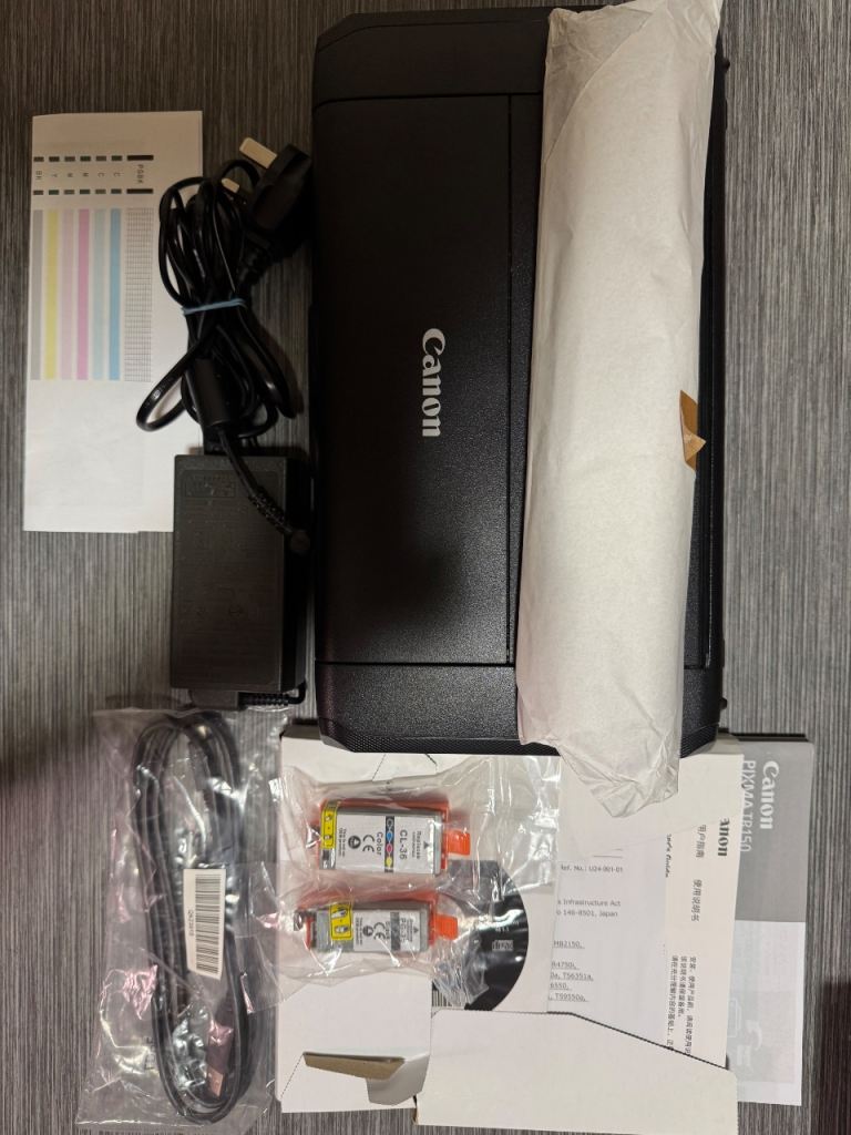 Canon PIXMA Portable Printer TR150 – Great Condition, With Accessories
