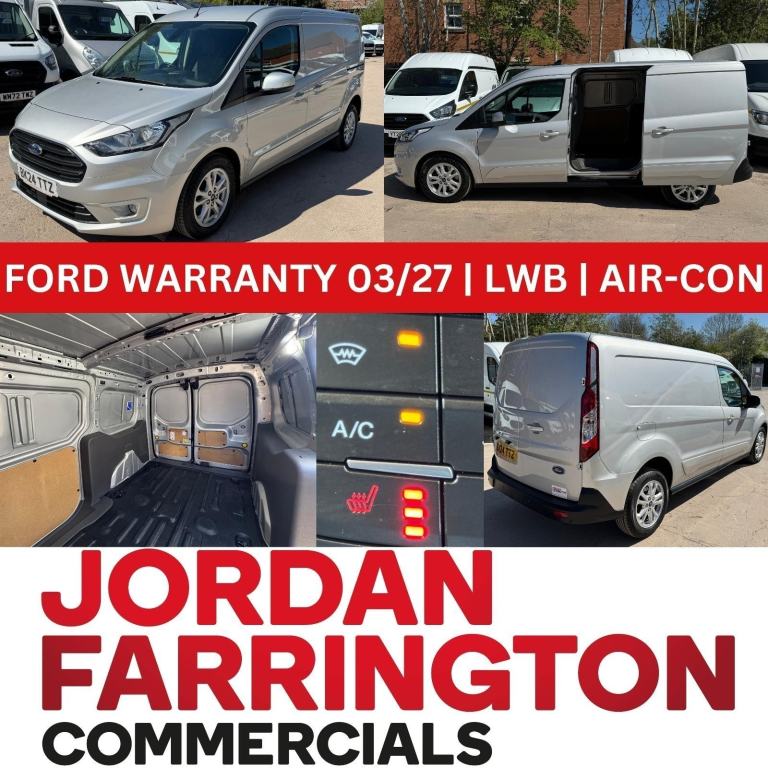 2024 FORD TRANSIT CONNECT 250 LIMITED 1.5 L2 H1 VAN WITH AIR-CON & HEATED SEATS