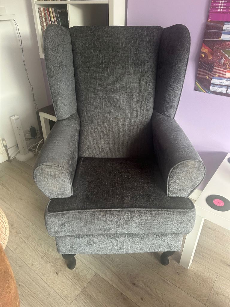 Blue High Back Chair