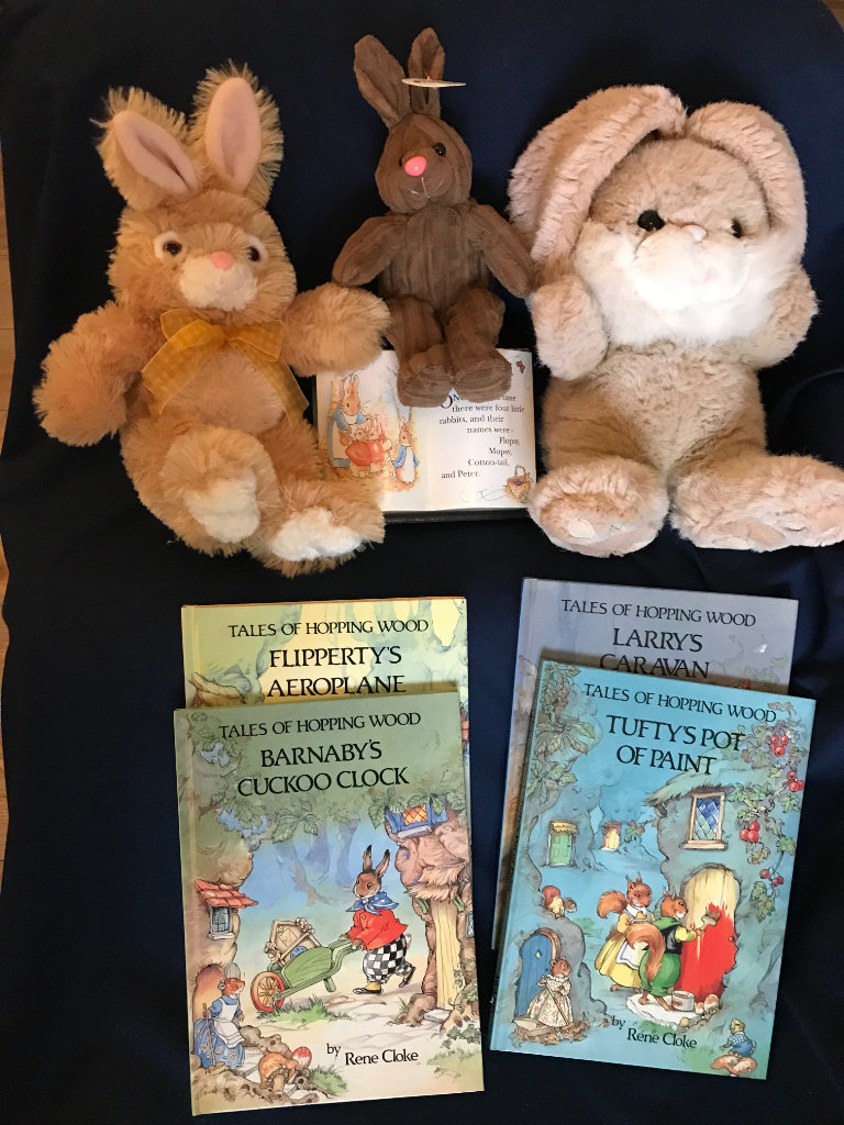 4 New Tales of Hopping Wood + 3 Rabbits + Rabbit Box