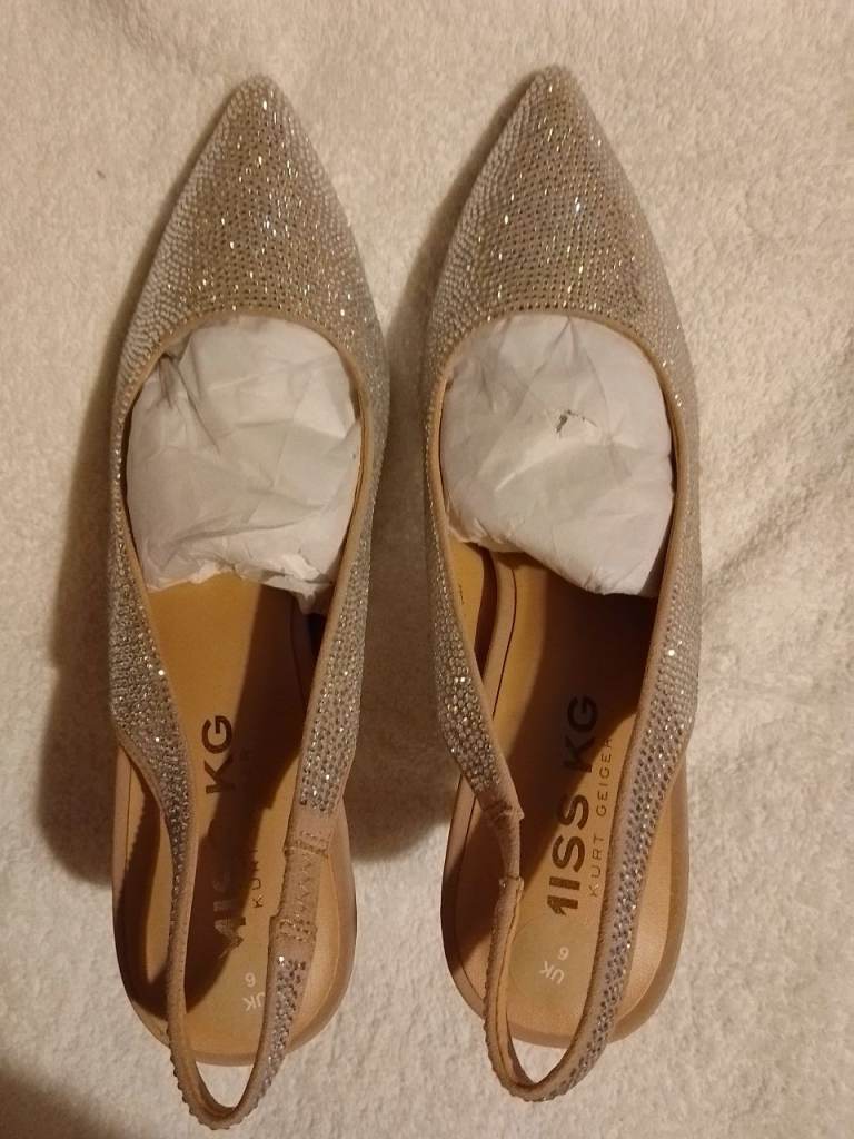 Kurt Geiger Miss KG Heels – Beige, Size 6, New