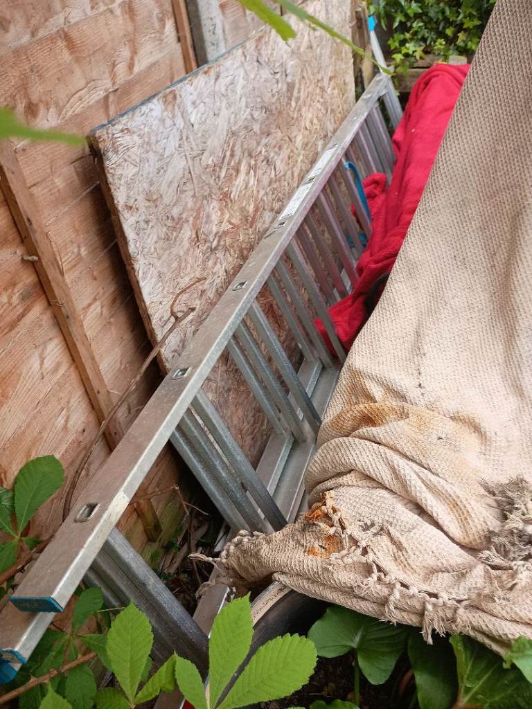 2x2.4 meters double section ladder 