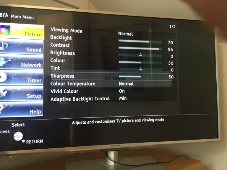 Panasonic Viera 42 inch Smart TV – Perfect Working Order with stand and remote