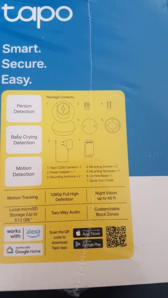 Tapo pan/Tilt home camera