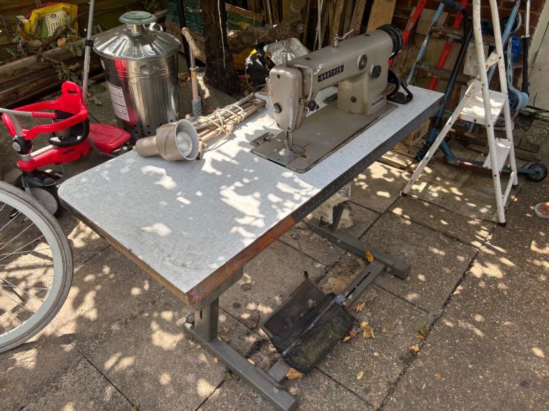 Brother Industrial Sewing Machine with Table – Fair Condition